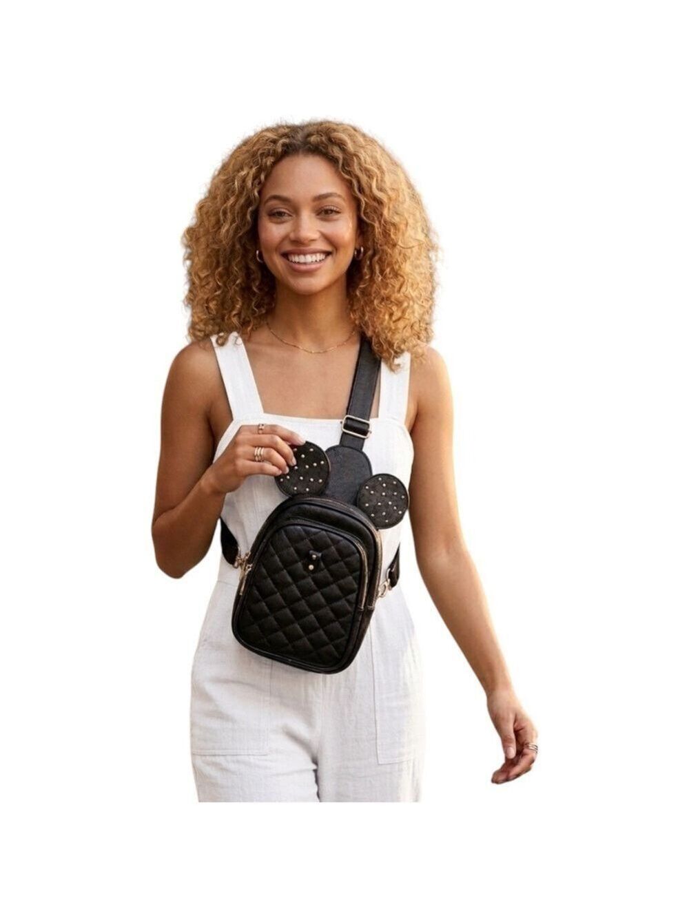 Olivia Miller Handbag Collection Disney Mickey Minnie Studded Crossbody Bag